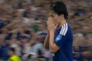 日本2-0领先突尼斯！上田绮世第31分钟远射破门 收获世界杯处子球